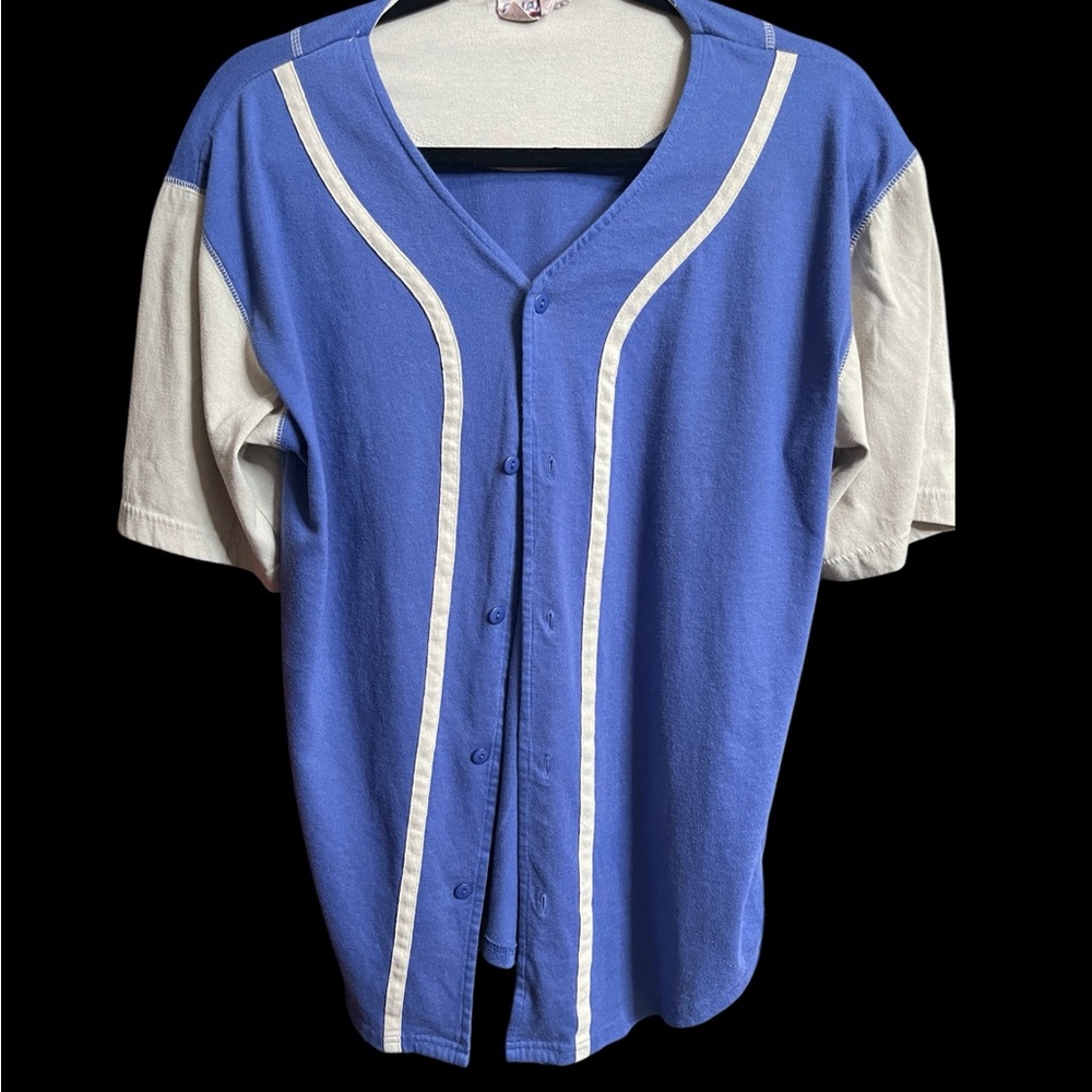 Boys/Men Blue Cream Shirt